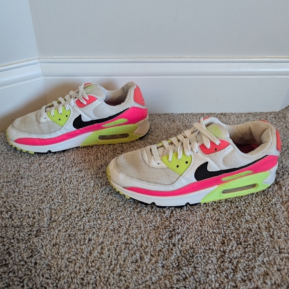 Nike Air Max 90 GS Pink Volt sz 9 - Picture 3 of 6